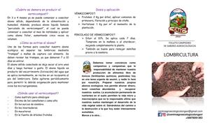 Cover of Folletos agroecologicos - CAEL LOMBRICULTURA